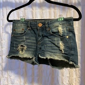Denim shorts
